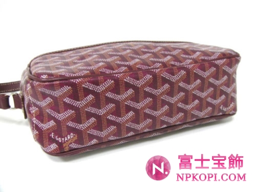 (GOYARD)ゴヤール ショルダーバッグボルドー コーティングキャンバスランク AMACAPVERT33